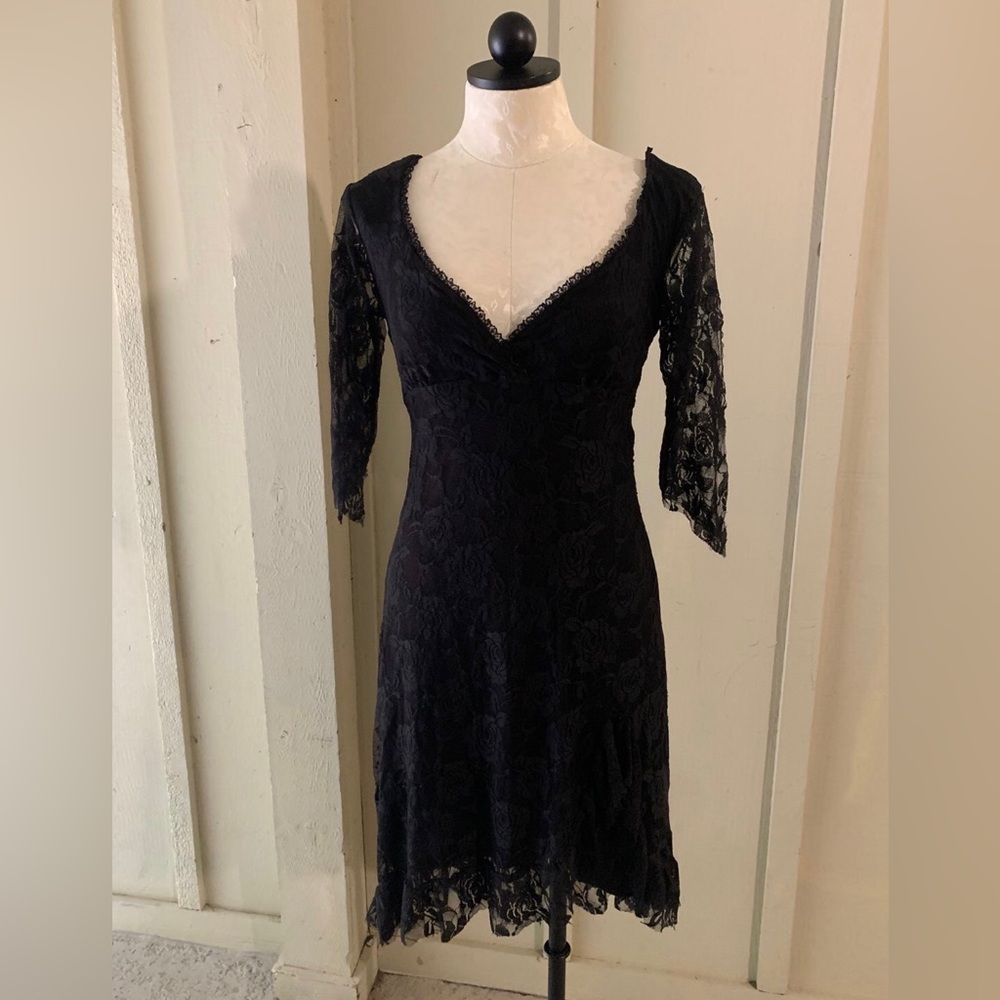 Switchblade ladies lace black dress size small